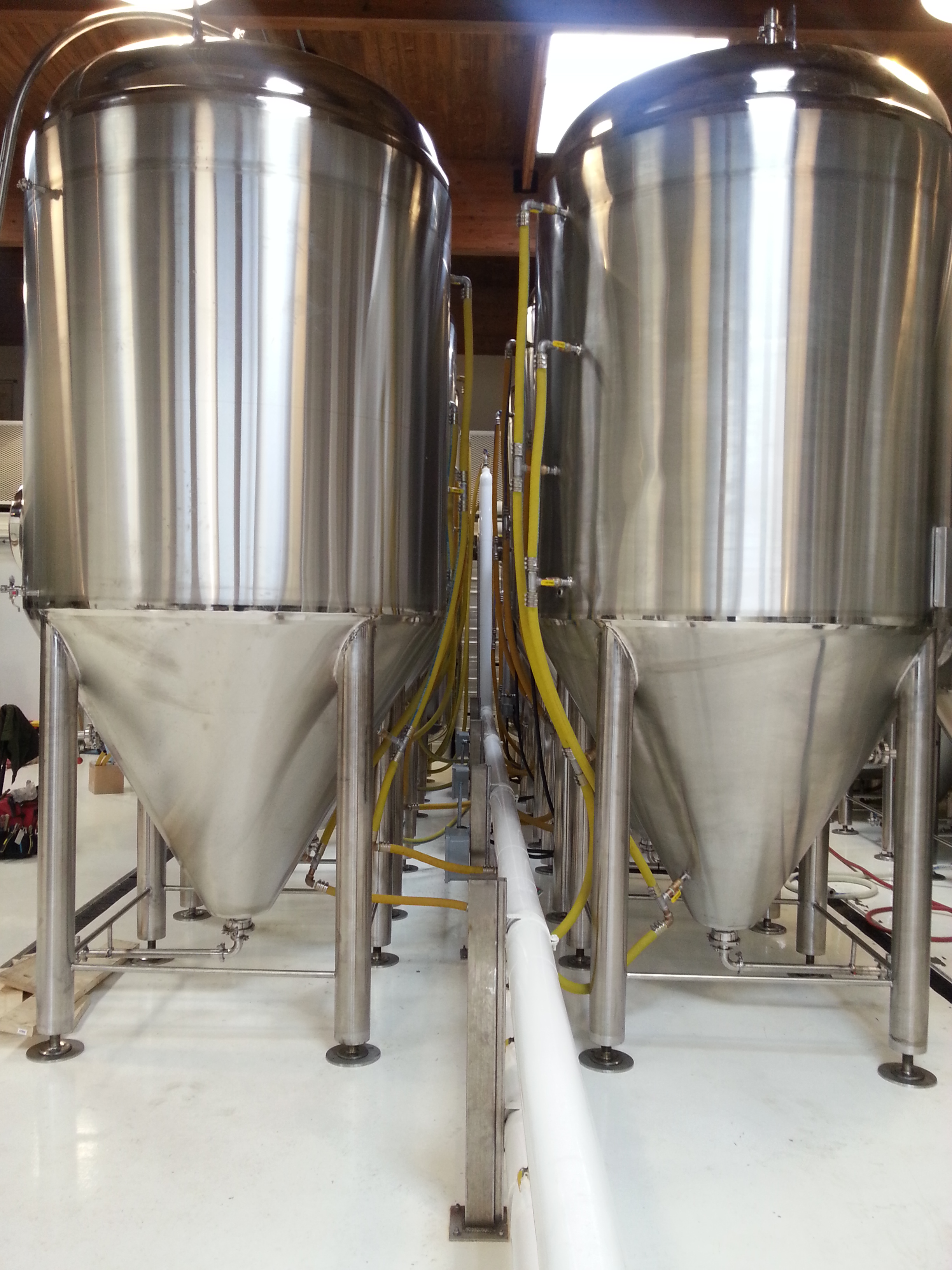 Glycol Piping Insulated and Hook up to fermenters A&D Coastal