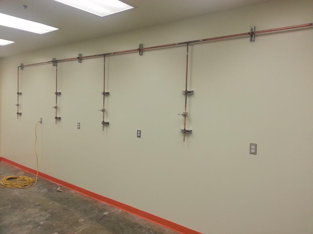 Typical Lab Gas Installation A&D Coastal Plumbing and Heating Inc.